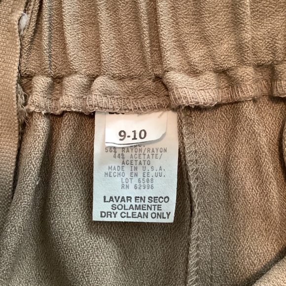 Miss Scarlett  Junior’s 2Piece Skirt Suit Tan Size 9/10 - Picture 7 of 8